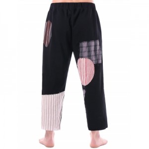 Patchwork Striped Pants