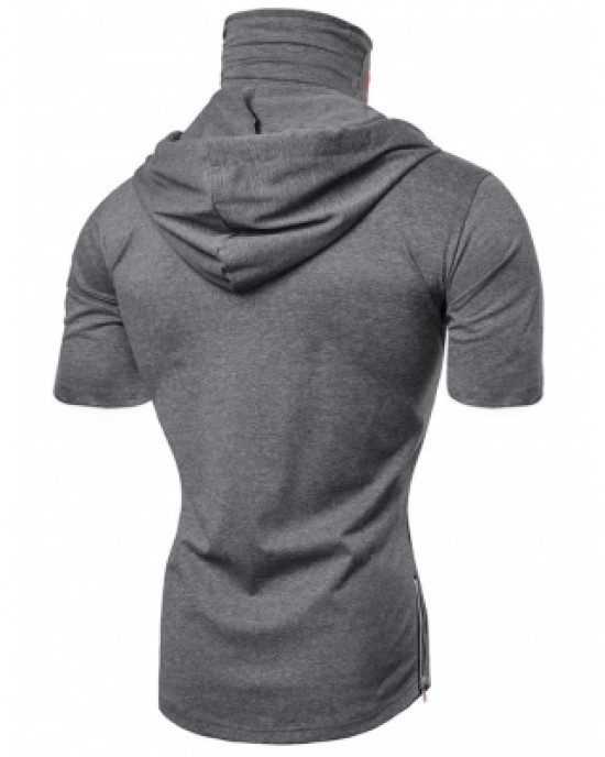Hooded Short Sleeve T Shirt