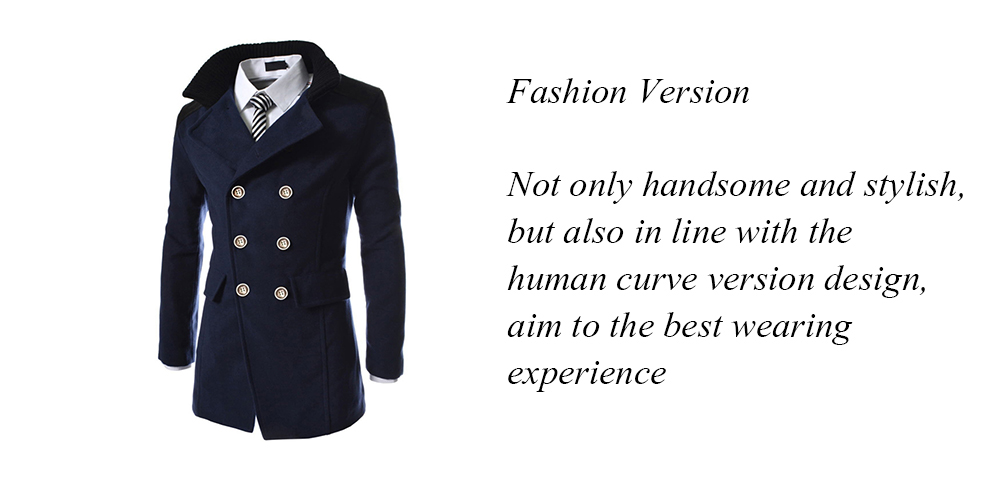 Men's Coats Stylish Turn-down Collar Comfort Warm
